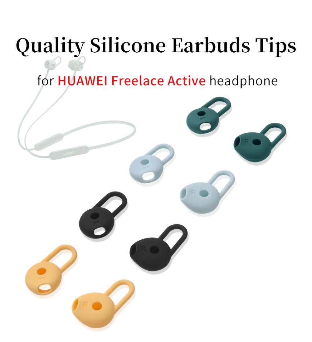6Pcs Silicone Ear Tips for HUAWEI Freelace Active Earbuds Eartips Neck Mounted Anti-drop Tips Earphone Earplugs 6Pcs Silicone Ear Tips for HUAWEI Freelace Active Earbuds Eartips Neck Mounted Anti-drop Tips Earphone Earplugs