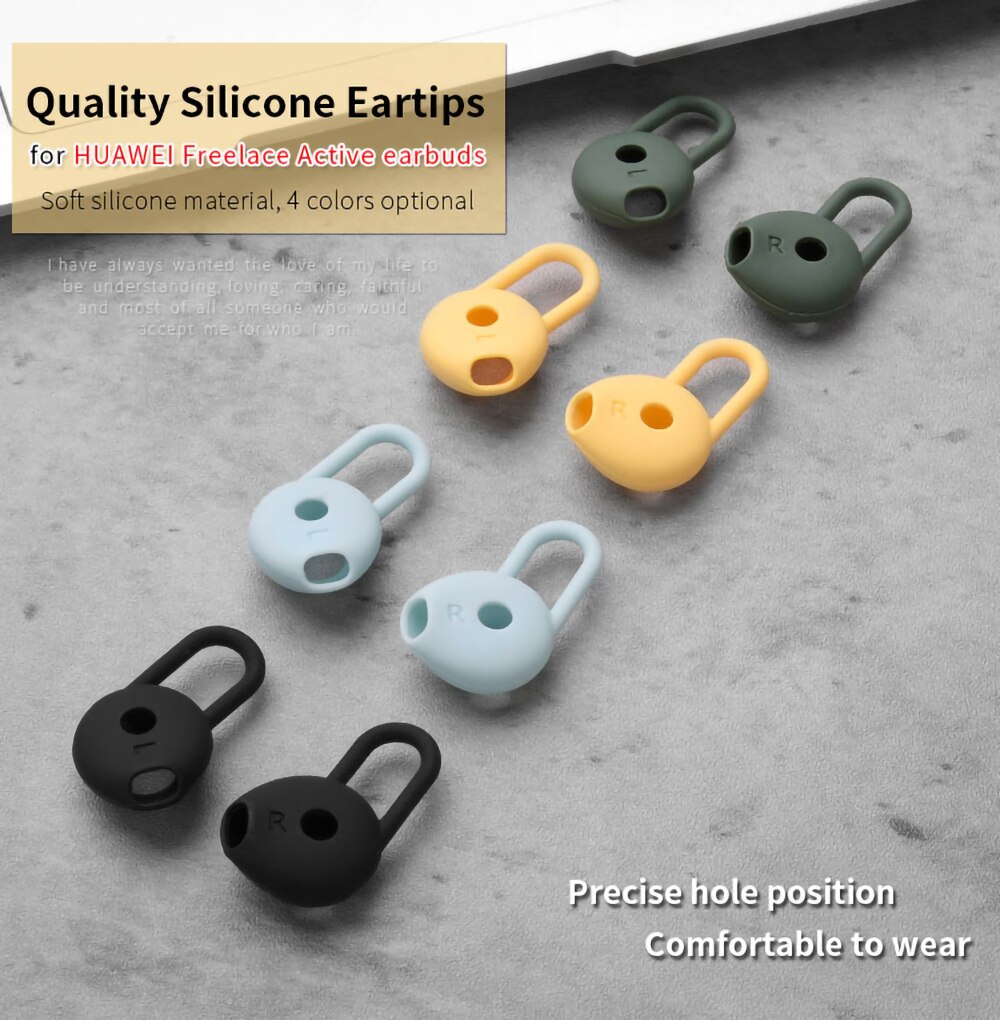 6Pcs Silicone Ear Tips for HUAWEI Freelace Active Earbuds Eartips Neck Mounted Anti-drop Tips Earphone Earplugs 6Pcs Silicone Ear Tips for HUAWEI Freelace Active Earbuds Eartips Neck Mounted Anti-drop Tips Earphone Earplugs