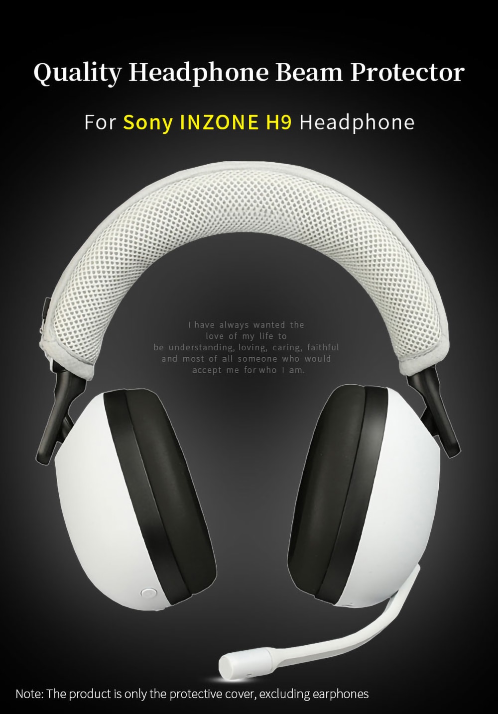 Quality Headphone Head Beam Cover for Sony INZONE H9 earphone Protective Case H9 Headset Headbeam Protector Sleeve Quality Headphone Head Beam Cover for Sony INZONE H9 earphone Protective Case H9 Headset Headbeam Protector Sleeve
