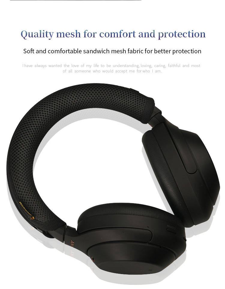 Quality Headphone Head Beam Cover for Sony WH-1000XM4 Headphone Protective Case 1000XM4 H910N Headset Headbeam Protector Sleeve Quality Headphone Head Beam Cover for Sony WH-1000XM4 Headphone Protective Case 1000XM4 H910N Headset Headbeam Protector Sleeve