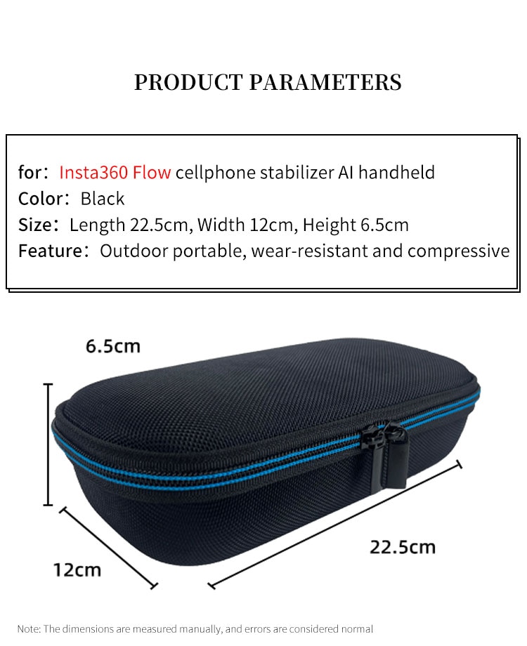 Hard EVA Storage Bag for Insta360 flow Cellphone Stabilizer Portable Protect Box Insta 360 Handheld Stabilizer Carrying Case Hard EVA Storage Bag for Insta360 flow Cellphone Stabilizer Portable Protect Box Insta 360 Handheld Stabilizer Carrying Case