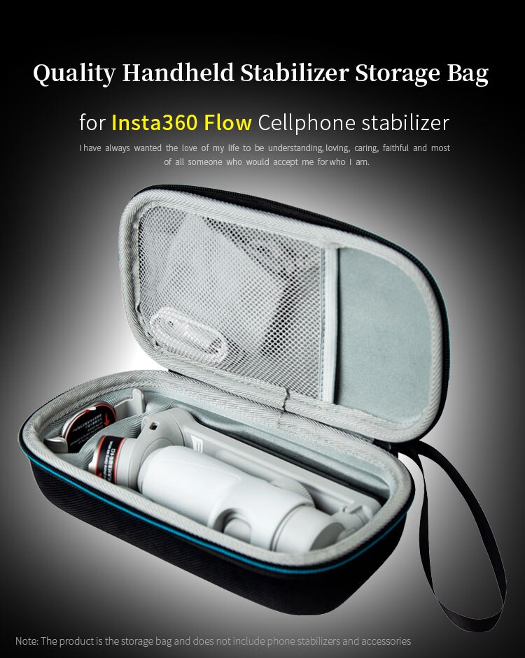 Hard EVA Storage Bag for Insta360 flow Cellphone Stabilizer Portable Protect Box Insta 360 Handheld Stabilizer Carrying Case Hard EVA Storage Bag for Insta360 flow Cellphone Stabilizer Portable Protect Box Insta 360 Handheld Stabilizer Carrying Case