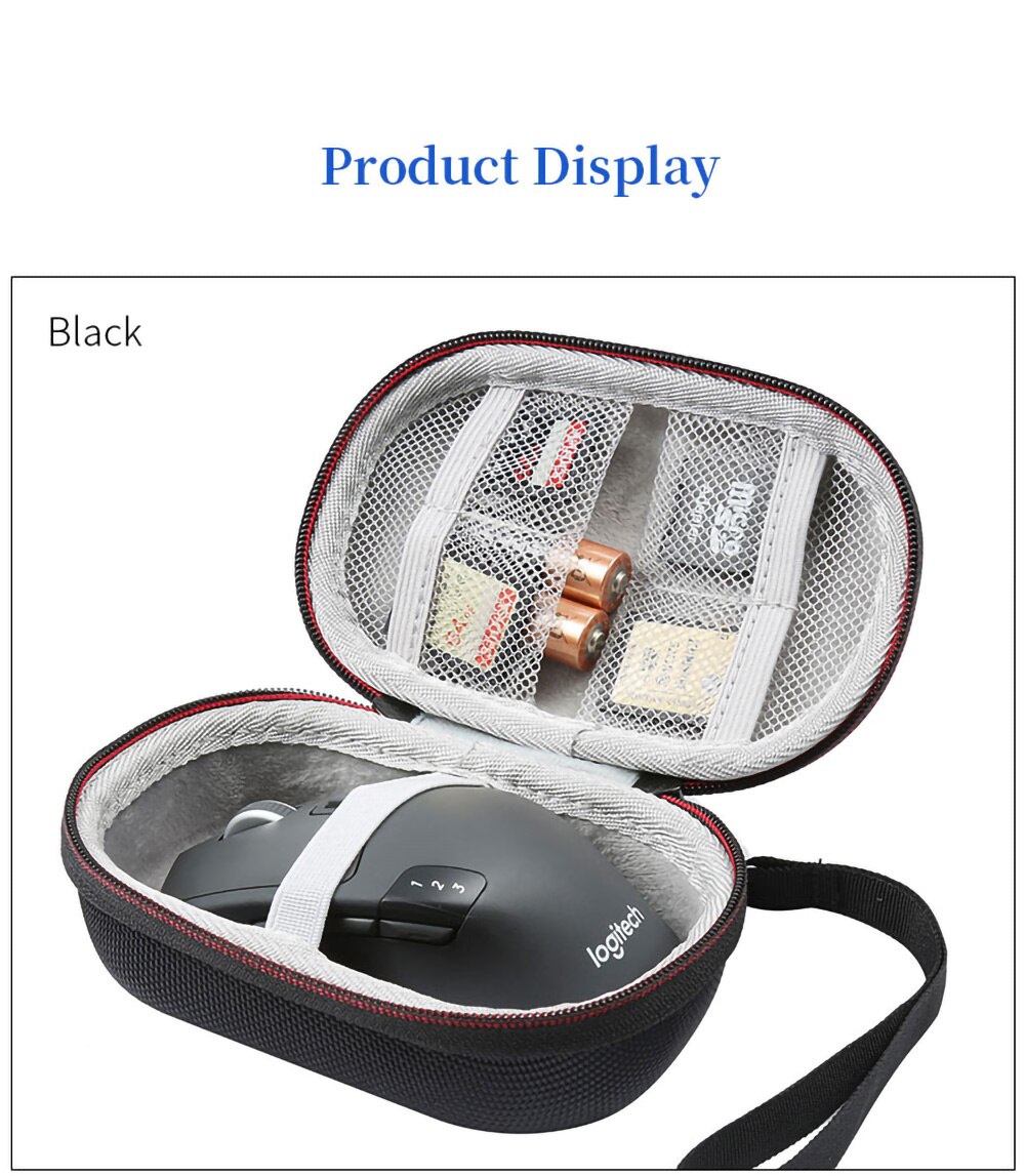 Hard EVA Storage Bags for Logitech M510 M330 M720 Wireless Mouse Portable Box for Signature M650 L Mice Travel Carrying Case