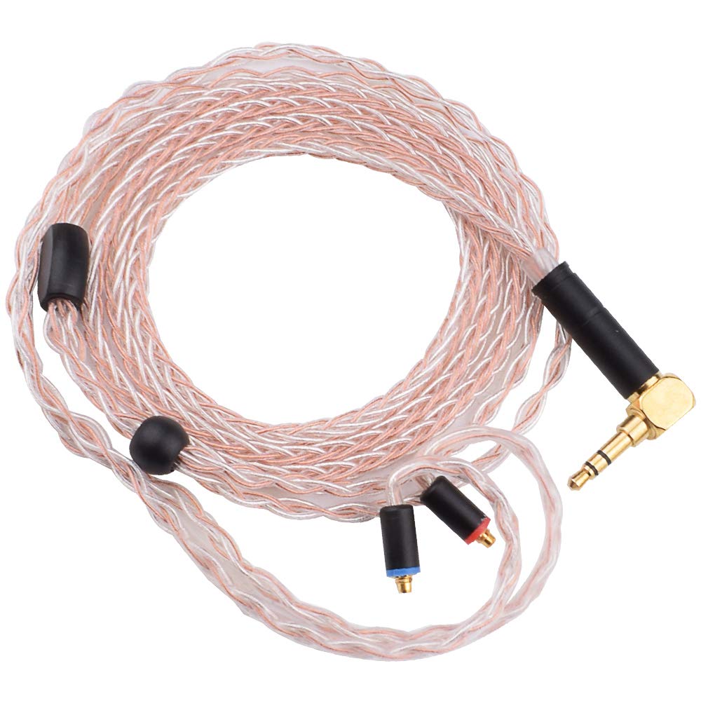 8 Core Silver Plated Cable for Shure SE215 SE315 SE846 SE535 SE425 Replacment Detachable MMCX Cables Upgrade Cords 8 Core Silver Plated Cable for Shure SE215 SE315 SE846 SE535 SE425 Replacment Detachable MMCX Cables Upgrade Cords