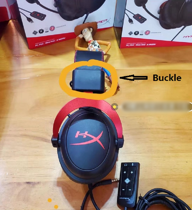 Headband Plastic Hinge Buckle for Kingstone HyperX Alpha S Cloud II