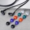 Silicone Ear Tips for Audio-Technica ATH-CKS550XIS Breathable Ear Buds Caps Plugs 4.5 - 5.5 mm