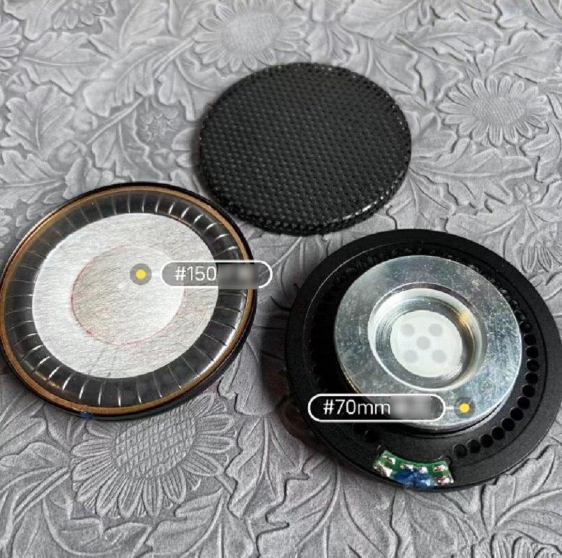 Top HIFI Speaker unit 70mm complex organism for Tesla HIFI Diaphragm Headset for Replacement Headphones 1 pair