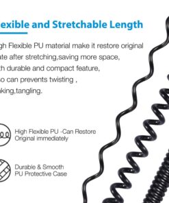 Alternative view of Spring Spiral Coiled Cable for Sennheiser HD569 HD579 HD559 HD 599 HD599 Headphones Cables Upgrade
