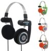 Retro Headphone Microphone Hifi On-ear HD Earphones Foldable Headset