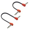 Guitar Pedal Cable 15cm/20cm Angle Guitar Patch Adapter Effects Pedals G99D