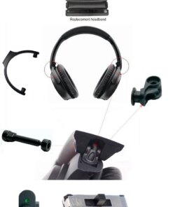 Bose QC35 Wireless Headphone QC 35 45 Headband Hinge Swivel Frame Screw Ear Pads Parts - Image 3