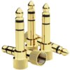 Adapter 1/4 6.35mm Male to 3.5mm Female 1/8 Jack Speaker Headphones Guitar Piano