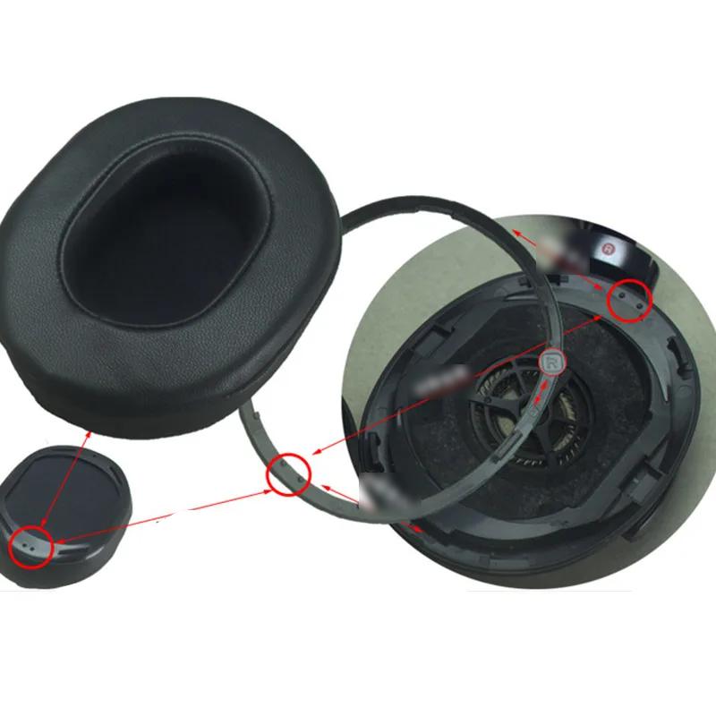 Replacement 1 Pair Ear Pads For Sony MDR-1A 1R 1ADAC 1ABT MK2 1RBT Headphones Protein Velvet Fabric Ice silk Earmuffs