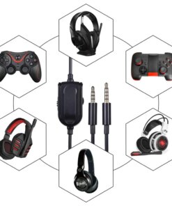 Alternative view of Logitech Astro A10 A40 TR Headsets Audio Cable Microphone Vol Control
