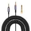 Sony MDR-10RBT MDR-10RNC MDR-10R MDR-1R MDR-1RMK2 MDR-1AM2 - 3.5 Adapter 6.35mm Coiled Audio Cable