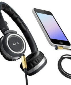Alternative view of AKG K450 K451 K452 K480 K490 K495 Q460 Headphone aux Audio cable 3.5 - 2.5 mm microphone call