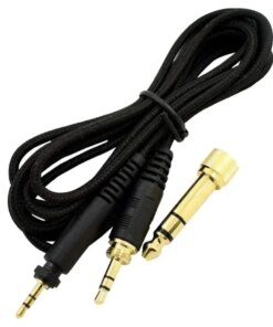 Alternative view of 6.35mm Aux Audio Cable Rane RH-50 Studio Monitoring DJ Headphones 3.5 to 2.5mm