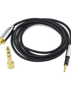 Alternative view of Pioneer HDJ-700 HDJ-1500 HDJ-500 HDJ 700 1500 500 DJ Headphones 6.35mm Adapter 2.5 - 3.5mm Audio Cable