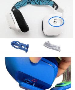 Alternative view of Logitech G733 G335 G535 Gaming Headset Headband Slideway Hinge Swivel repair part