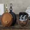 Huawei FreeBuds 5 Charging Wireless Earphones Genuine Leather Cases Cover Protective Bag