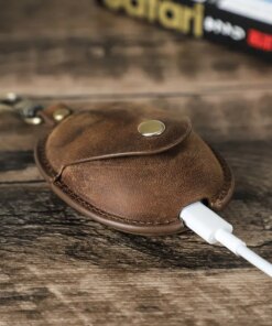 Huawei FreeBuds 5 Charging Wireless Earphones Genuine Leather Cases Cover Protective Bag - Image 3