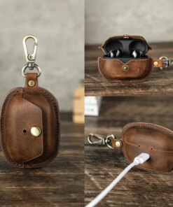 Sony WF-1000XM5 WF1000XM5 Headphone Genuine Leather Protective Cover Case for - Image 3