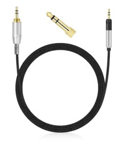 Alternative view of AKG K361 K361BT K361-BT Headphones 3.5 - 2.5mm Braided Audio Cable 6.35mm Adapter