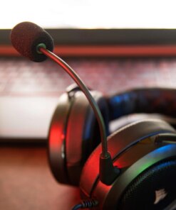 Alternative view of Corsair HS50 Pro HS60 HS70 SE Gaming Headphones Mic Aux 3.5mm Microphone Foam