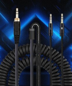 Alternative view of Sol Republic Master Tracks HD V8 V10 V12 X3 Headphones coiled audio cable 3.5 2.5 mm