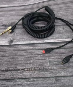 Alternative view of HD580 HD600 HD650 HD565 HD58X Headphone Coiled Audio Cable 3.5 6.35 mm