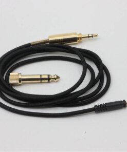 Alternative view of Sennheiser HD1 HD 1 On Ear Over Ear Headphones 3.5 - 2.5 mm Audio Cable 6.35mm Adapter