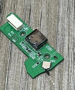 Alternative view of Corsair HS80 RGB wireless headphones USB charging port repair part PCB board