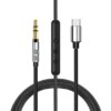 AKG K845BT Headphones braided OFC Aux USB Type C audio Cable Mic Vol Call