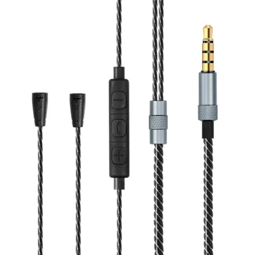 Sennheiser IE80S IE80 IE8 IE8i  3.5mm to 2-pin Audio calbe microphone call control vol