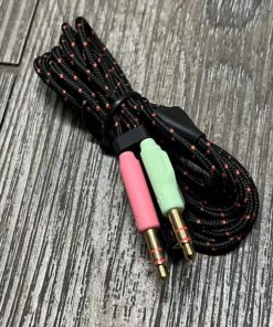 Alternative view of JBL series headphones audio aux cable 1.5M 2-in-1 adapter