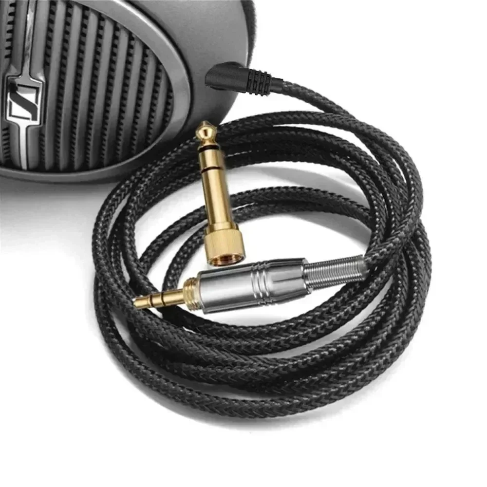 KRK KNS 6400 6402 8400 8402 On-Ear Circumaural Headphones 6.35mm OFC Braided Audio Cable 3.5 - 2.5 mm - Image 2