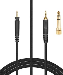 Omnitronic SHP-940M SHP-740DJ Headphones OFC Braided Audio Cable 3.5 - 2.5mm Adapter 6.35 mm