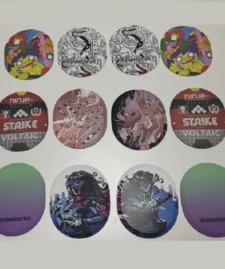 Alternative view of SteelSeries Arctis Pro Wired Wireless headphones DIY Anime Pattern headband tape cover