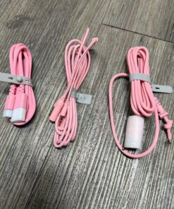 Alternative view of Razer Kraken kitty V2 wired headphones USB to 5 cores connect cable 2 to 1 charger cord