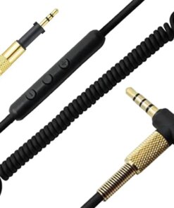 Alternative view of 3.5 to 2.5 mm Spring Coiled OFC Audio Cable For Pioneer HRM-7 HRM-6 HRM-5 Closed-Back Studio Monitor