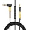 3.5 to 2.5 mm Spring Coiled OFC Audio Cable For Pioneer HRM-7 HRM-6 HRM-5 Closed-Back Studio Monitor