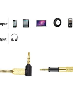 3.5 to 2.5 mm Spring Coiled OFC Audio Cable For Pioneer HRM-7 HRM-6 HRM-5 Closed-Back Studio Monitor - Image 3