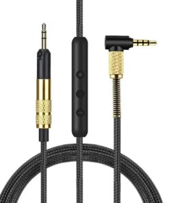 OFC Braided Audio Cable Aux 2.5 to 3.5 mm Audio-Technica ATH-PRO5X Headphones