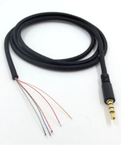 Hyper X S A0NB Headphone Audio Cable Open End TRS 5 Wire 3.5mm Plug