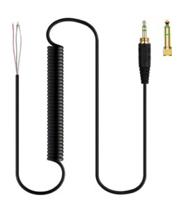 6.35mm Audio Cable Spring Coiled Beyerdynamic T 70 90 DT 240 440 660 770 860 880 990 1350 Pro