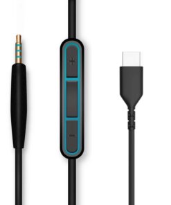 USB C to 2.5mm Microphone Control Audio Cable for QC25 / QC35 / QC35II