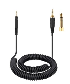 KRK KNS 6400 6402 8400 8402 On-Ear Headphones Spring Coiled 6.35mm 3.5 2.5 Aux Cable