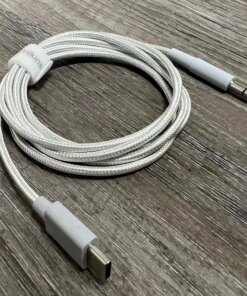 Alternative view of Aux cable Type-C to 3.5mm Audio cable For B&W Bowers & Wilkins PX8, PX7 S2