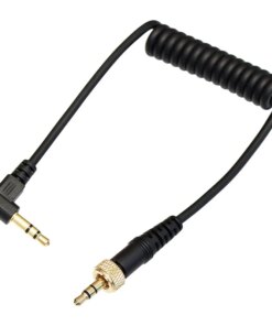 TRS to TRS 3.5mm Coiled Microphone Audio Cable for SLR Camera Sony UWP-D11/UWP-D21, D12, V1, P03
