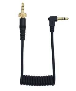 Alternative view of TRS to TRS 3.5mm Coiled Microphone Audio Cable for SLR Camera Sony UWP-D11/UWP-D21, D12, V1, P03